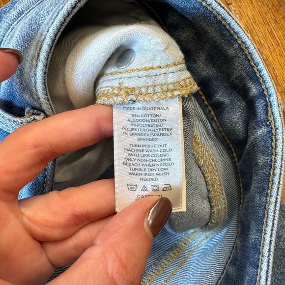 Ann Taylor Loft The Curvy Skinny Jeans Size 32/14 Medium Wash 27" Raw Hem - Picture 8 of 8